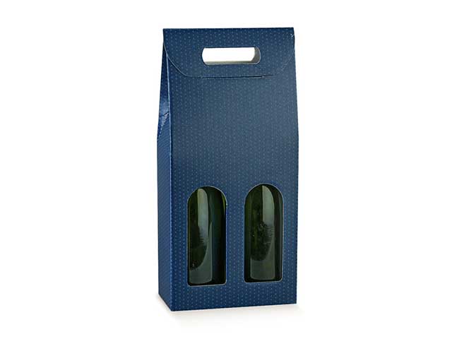 linea spot blu porta bottiglia 2p 180x90x385 38501