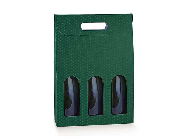 linea spot verde porta bottiglia 3porta 270x90x385 38730