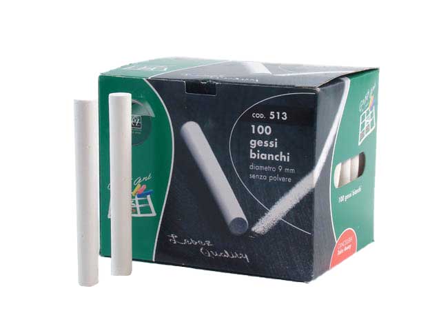 Gessi bianchi scatola 100pz 513