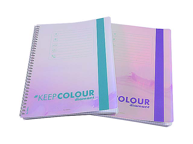 quaderno a quadretti arda spiralato a4 colori assortiti 210x297 mm