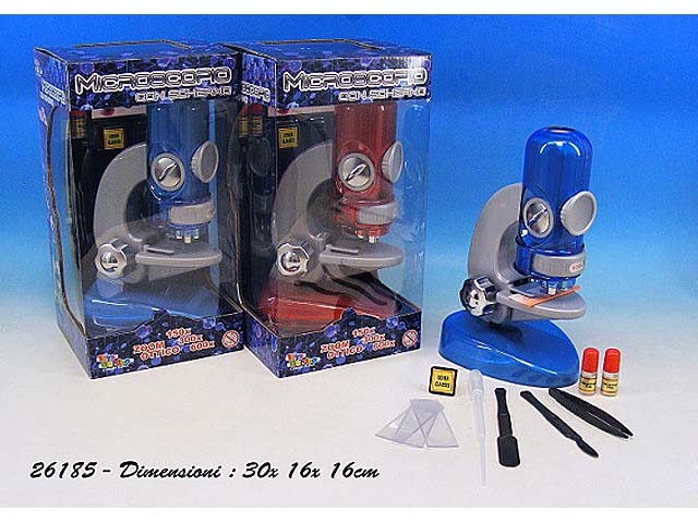 microscopio c/schermo150x300x600x 26185