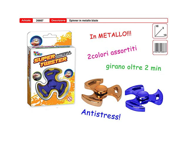 Hand spinner metal twister tornado 26667