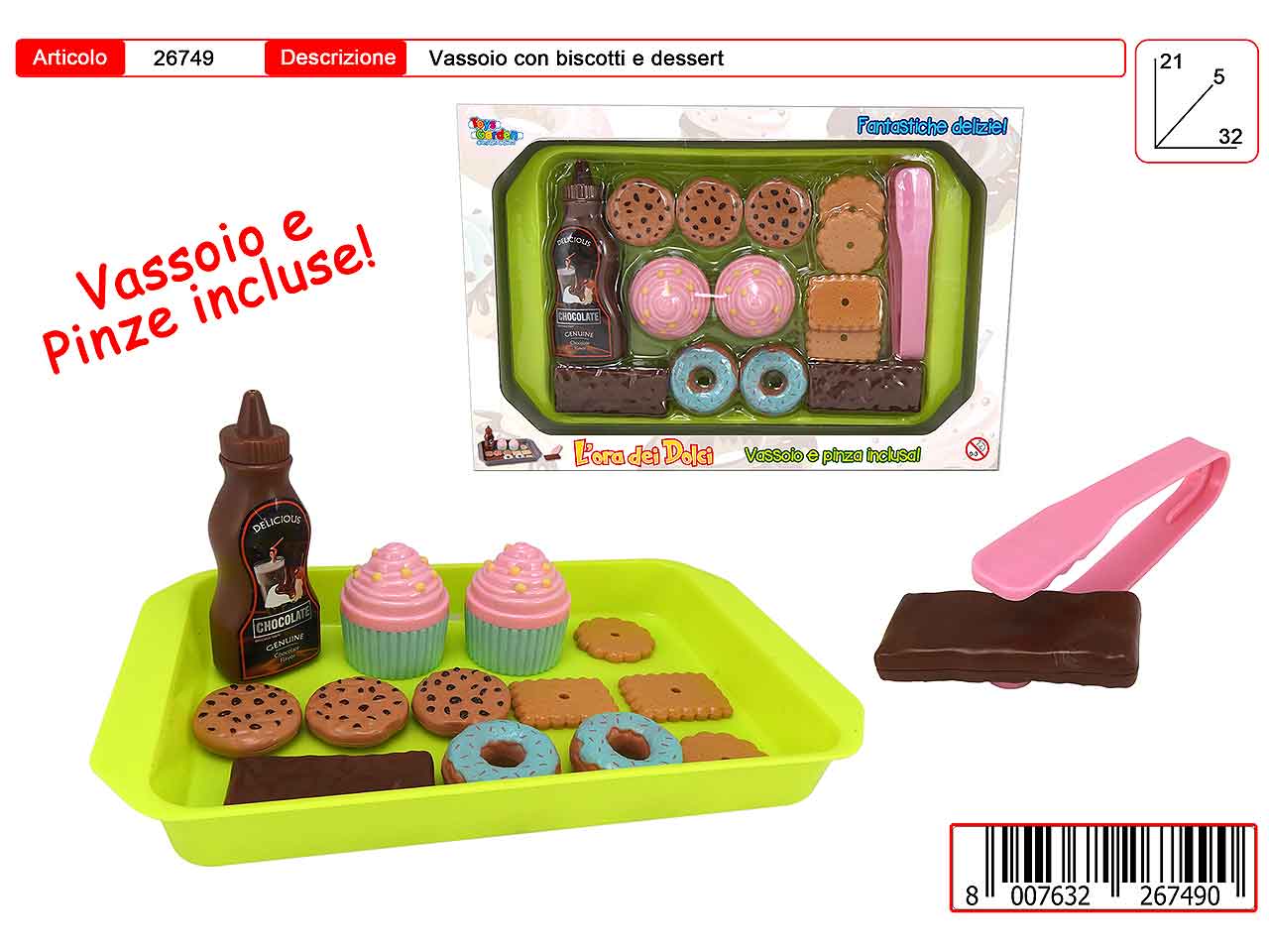 vassoio da pasticcere 26749