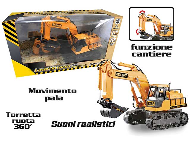 escavatore r/c con suoni 27015