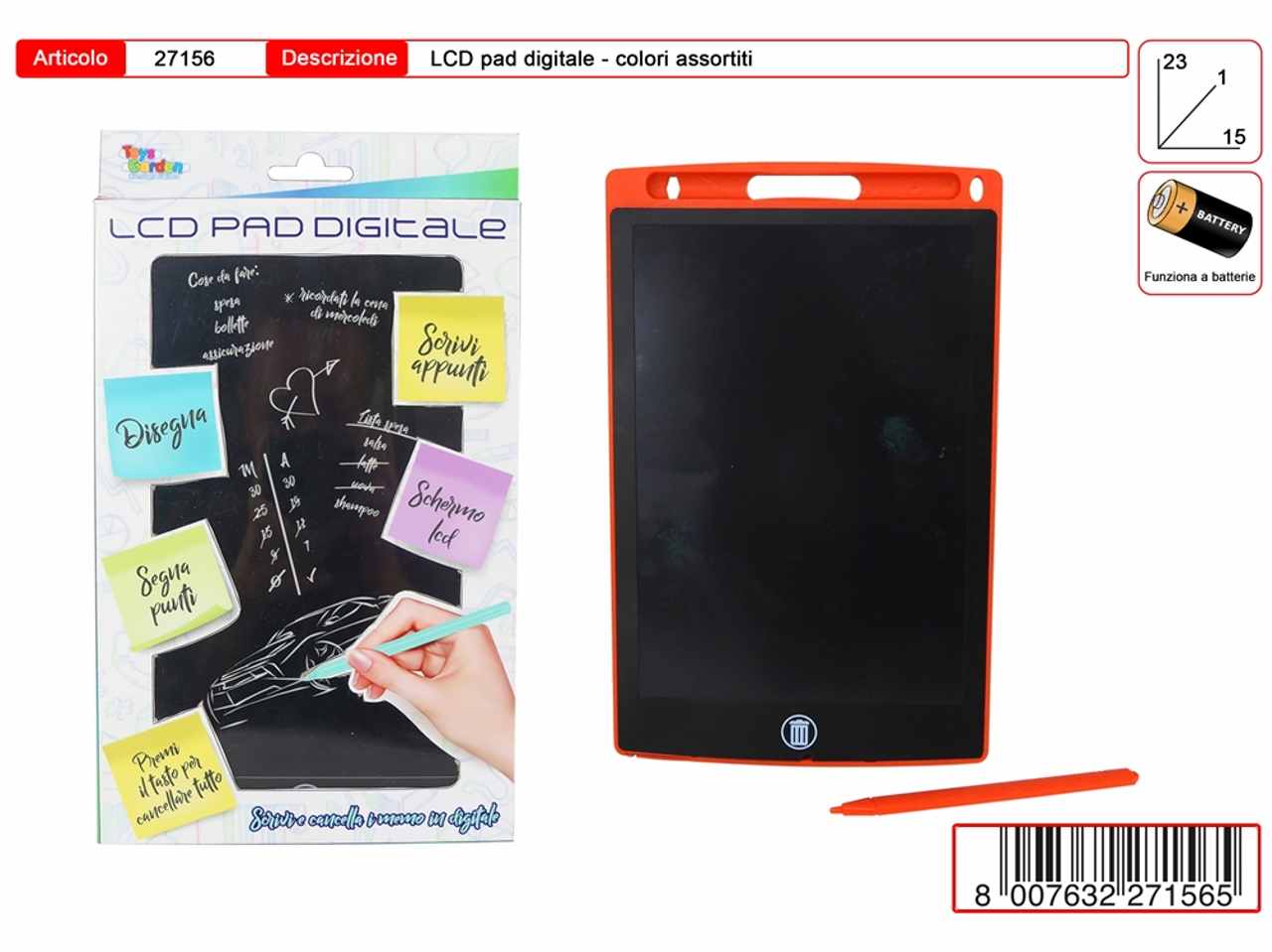 lcd pad digitale 27156