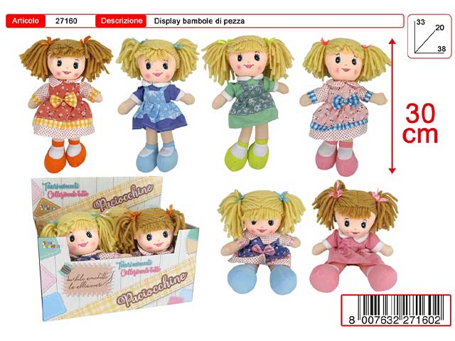 bambola pezza 30cm 27160