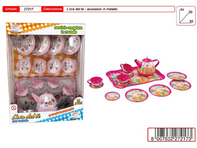 set da the in metallo 27217