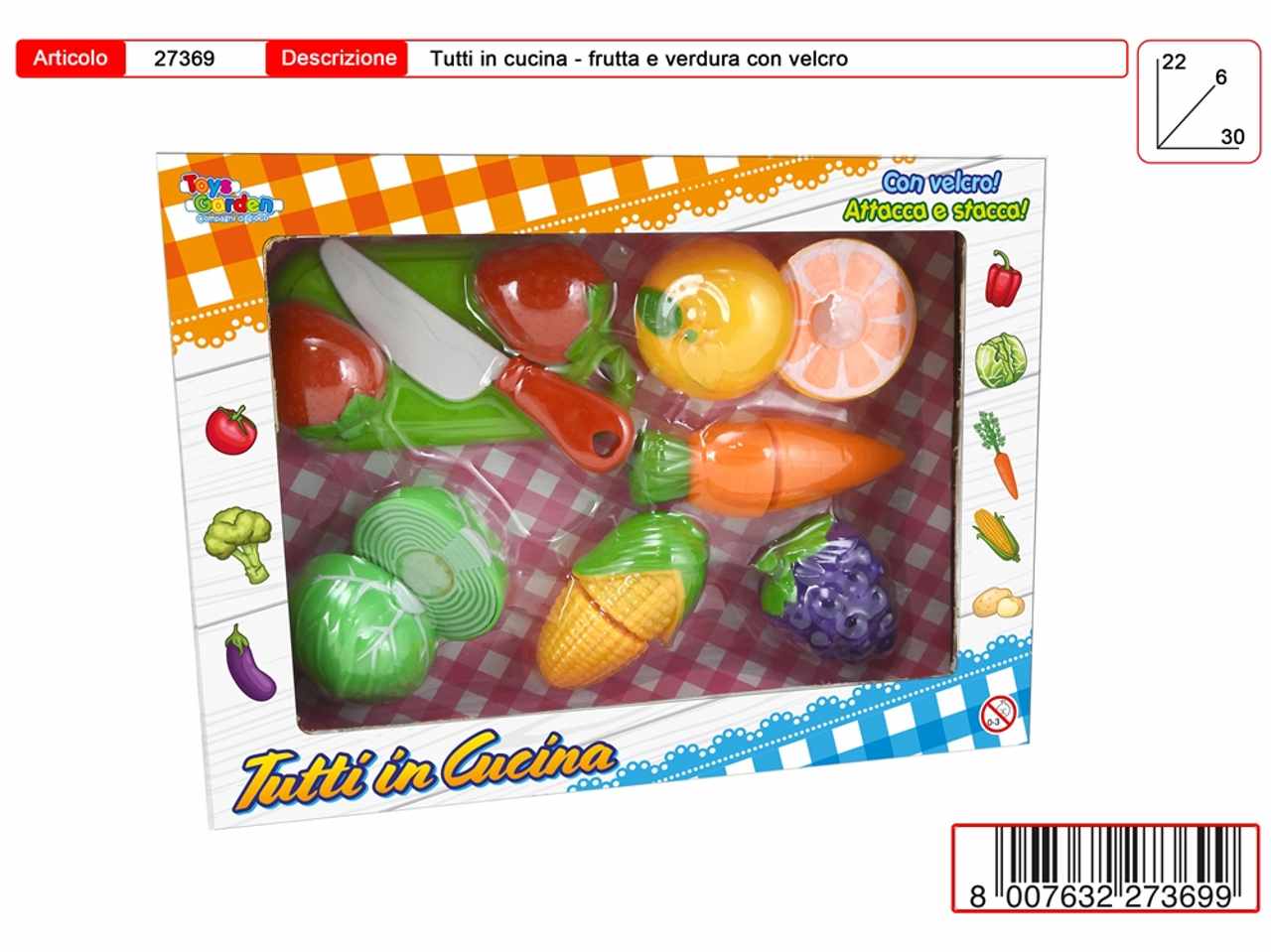 frutta e verdura tagliata 27369