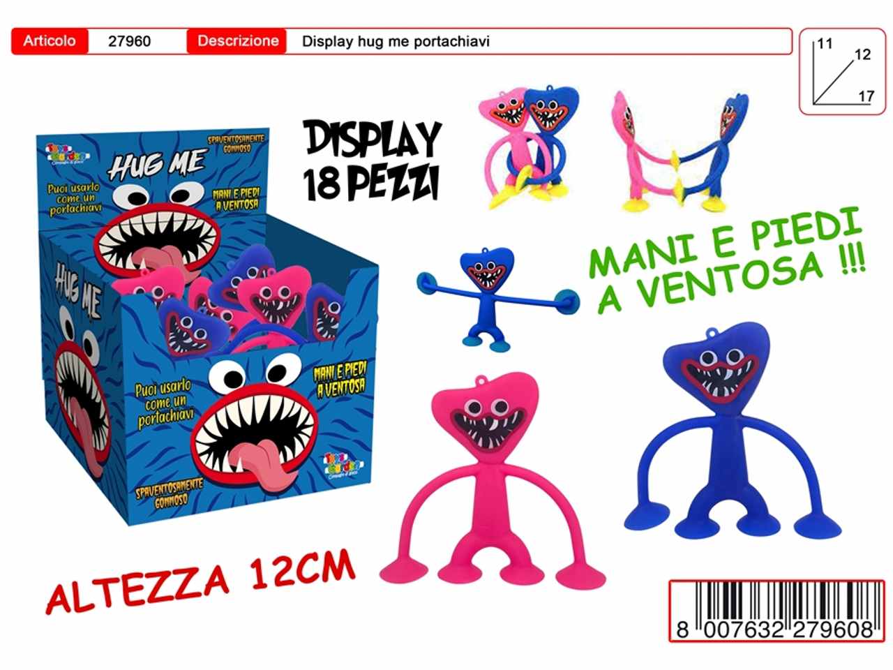 Hug me attaccoso 12cm 27960