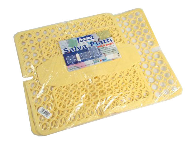 Tappeto lavello 4pz giallo 10114