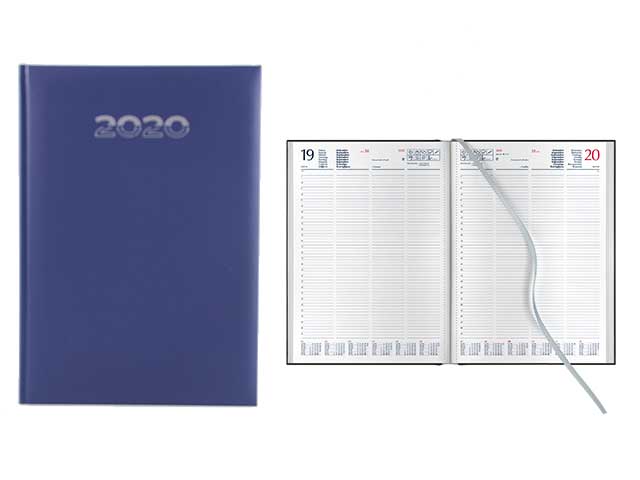 Agenda giornaliera 21x29,7 blu