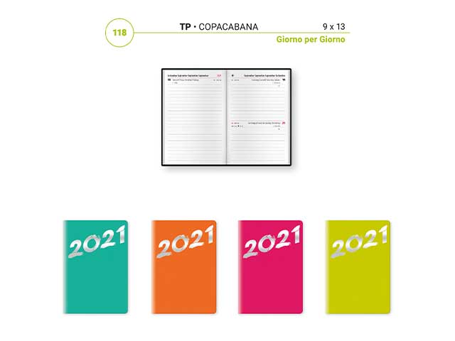 Agenda giornaliera 9x13 118tp99