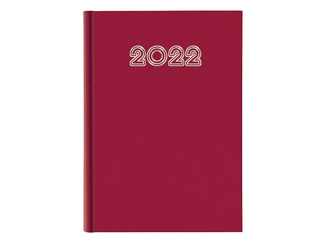 Agenda giornaliera 2022 21x29,7 rossa