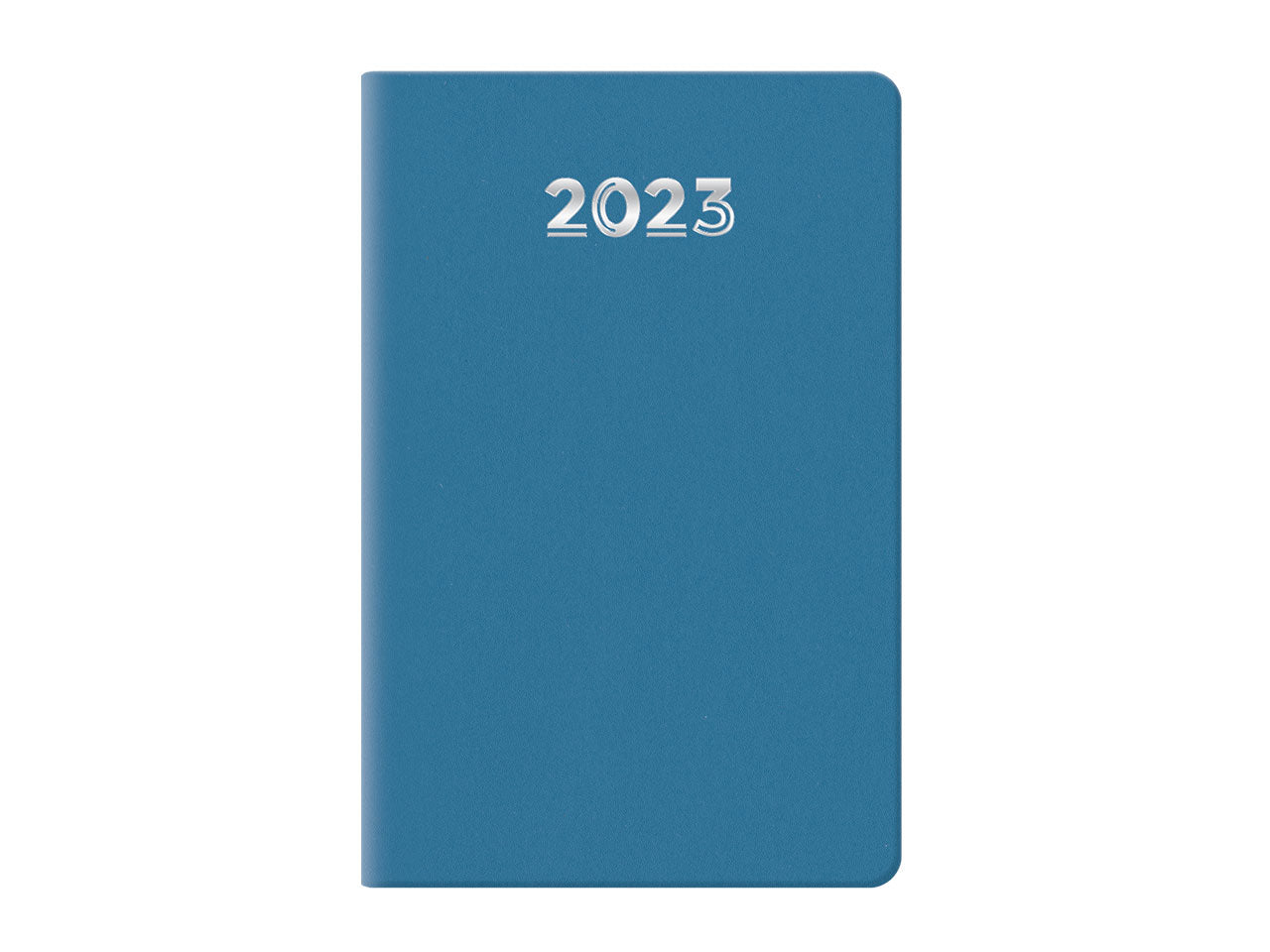 Agenda bigiornaliera gommato 6,5x10cm azzurro