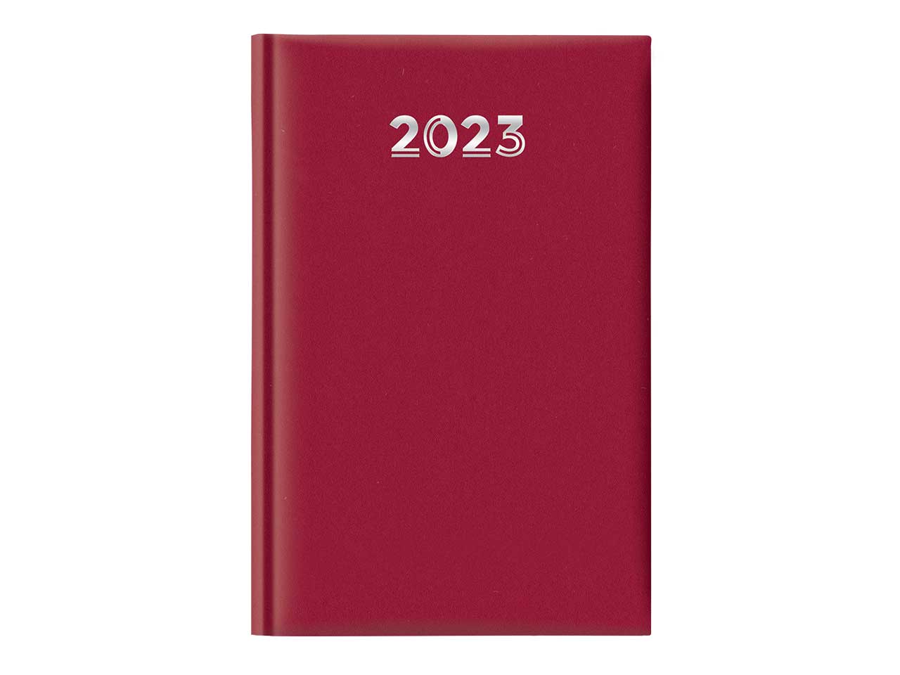 agenda giornaliera copertina gommata colore rosso 11x16,5cm