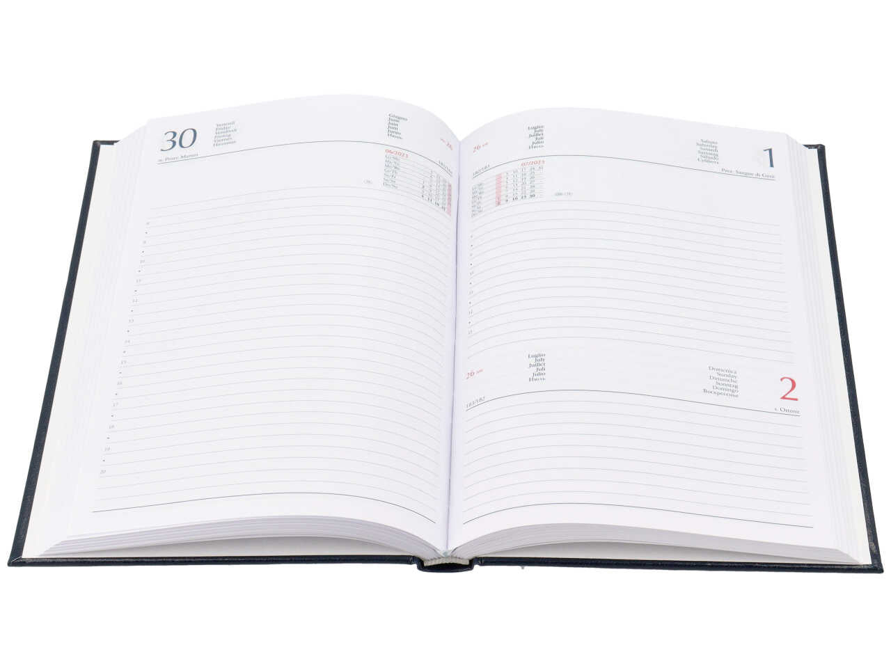 Agenda giornaliera madrid 14,5x20,5 blu