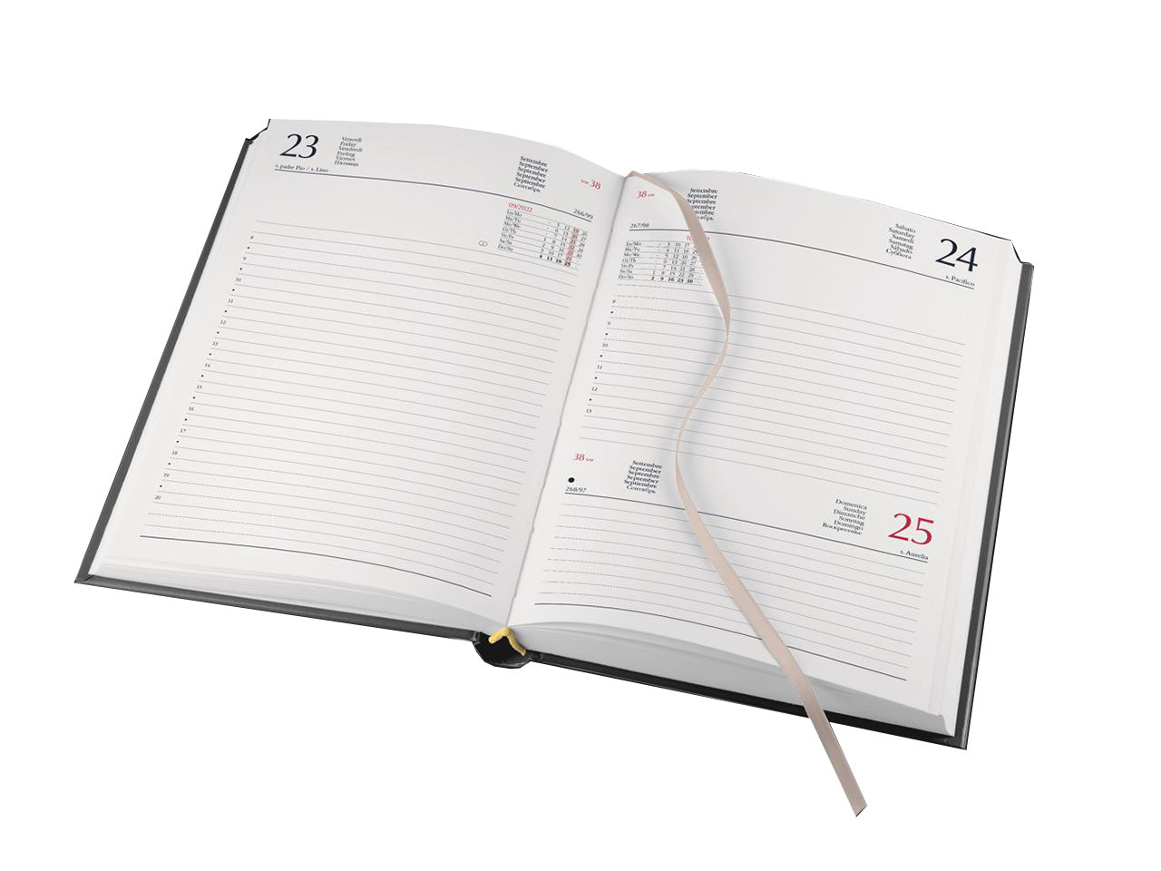 AGENDA GIORNALIERA EFFETTO JEANS ARANCIONE 14,5X20,5CM