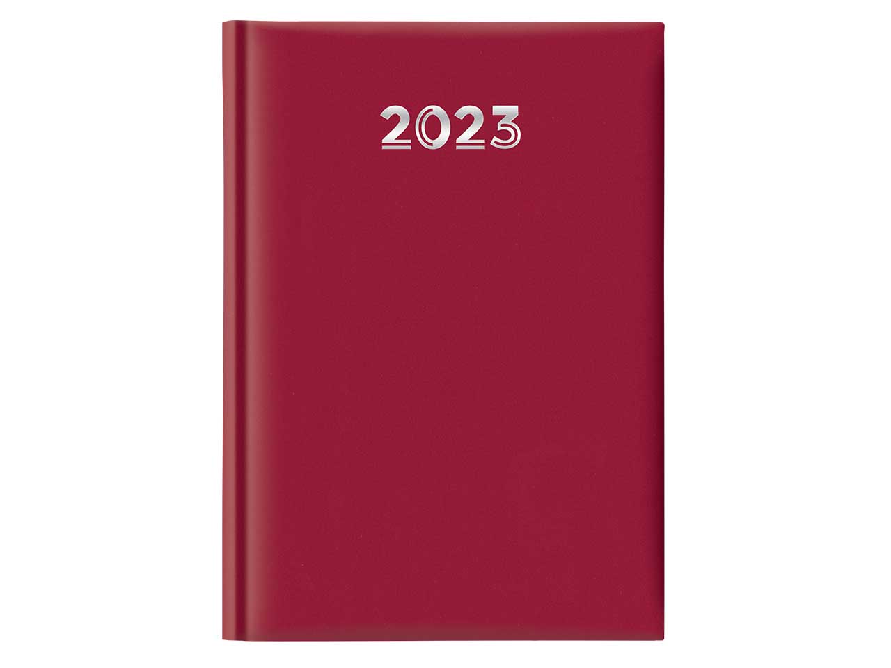 agenda 2023 giornaliera gommata rossa 21x29,7cm