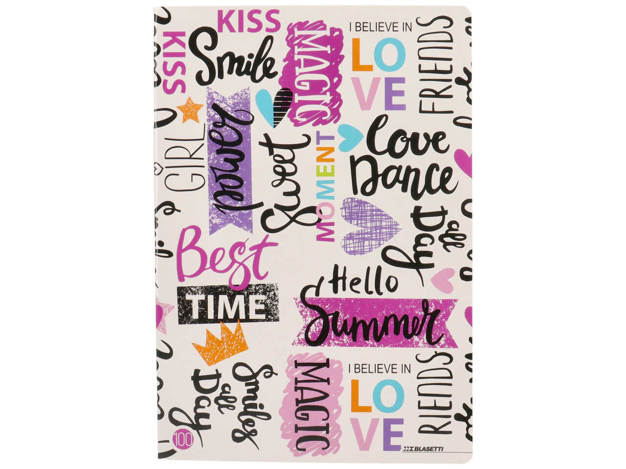 Quaderno maxi girl 100gr fogli 18+1 rigatura C - la confezione comprende 10 quaderni - assortiti