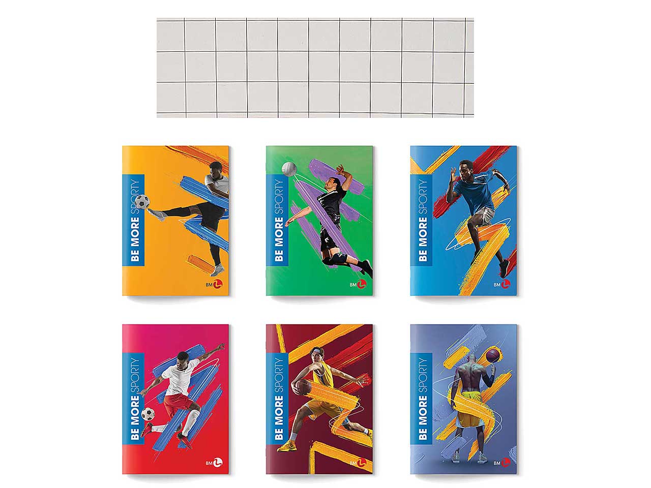 Quaderno rigatura 10mm Sport 100gr 10mm  - 10 pezzi