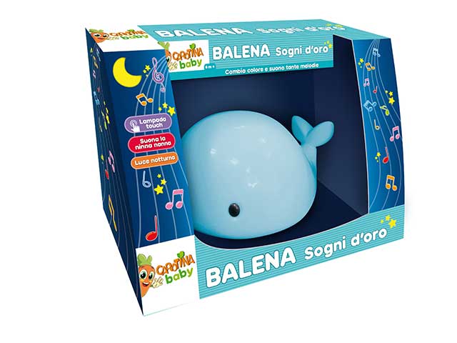 Carotina baby coccole balena sogni d'oro 76475