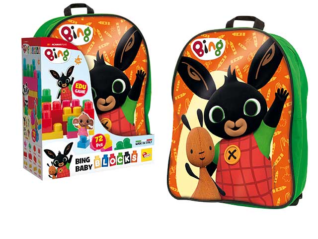 bing zainetto costruzioni baby verde  76864