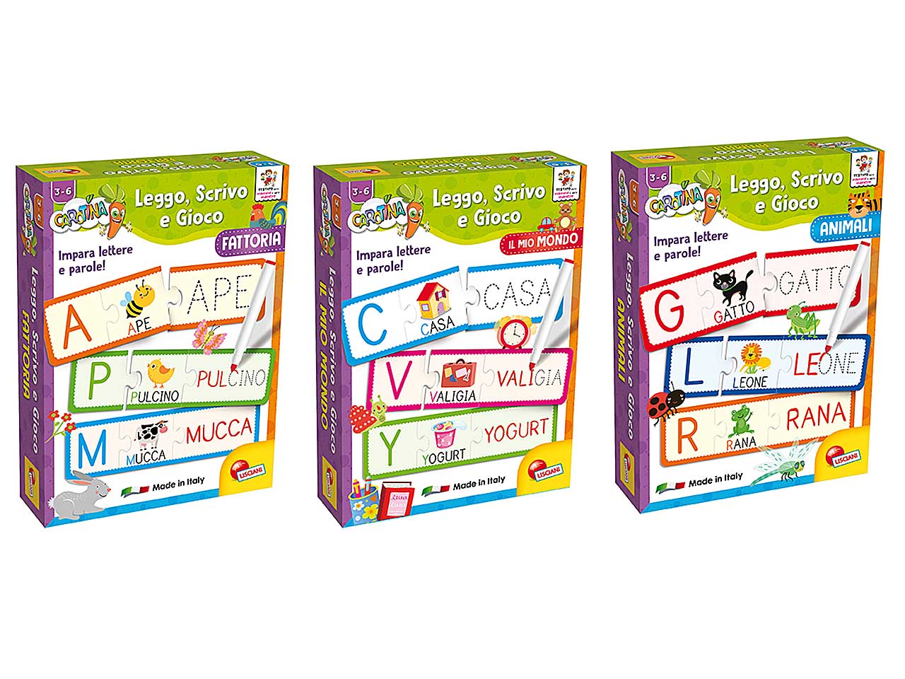 Carotina leggo scrivo e gioco le parole