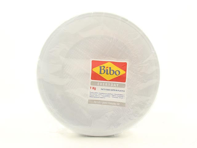 Piatti fondi plastica bianca 1kg 60 pezzi 5569000