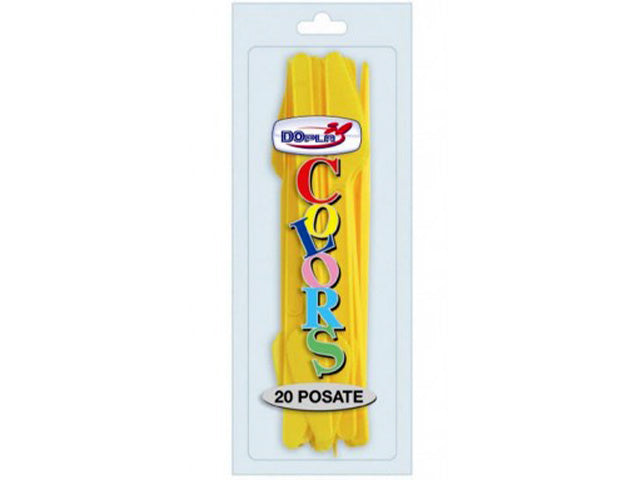 Giallo coltelli 20 pezzi 03408