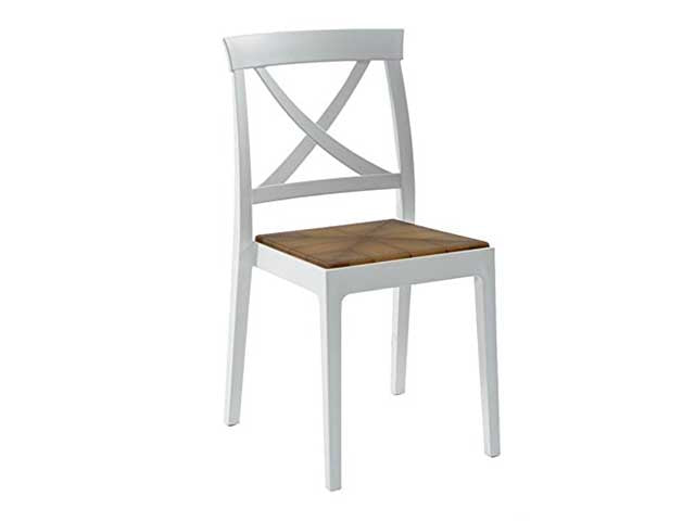 Sedia artemide bianca fondello pp beige $