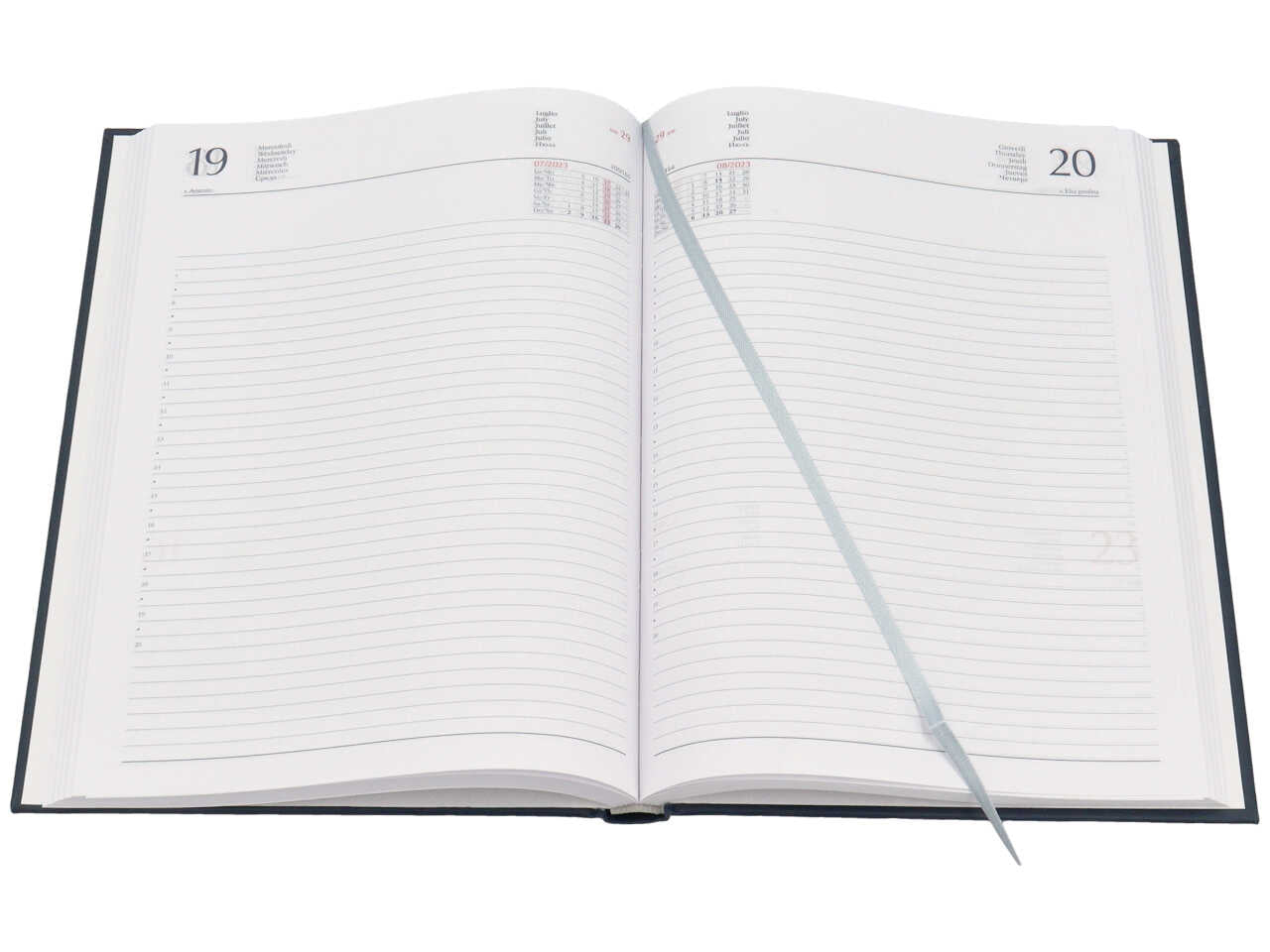 Agenda giornaliera 17x24 blu