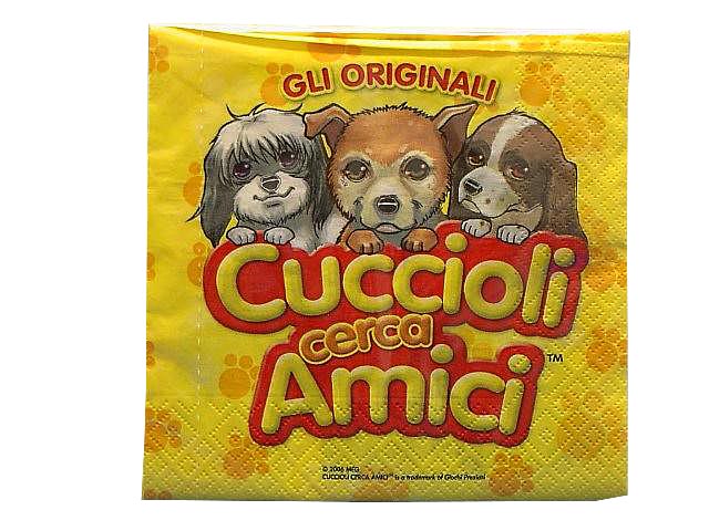 Cuccioli c.a.tovaglioli 20 pezzi 211
