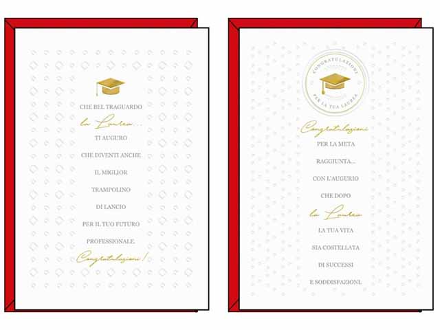 Biglietto auguri laurea