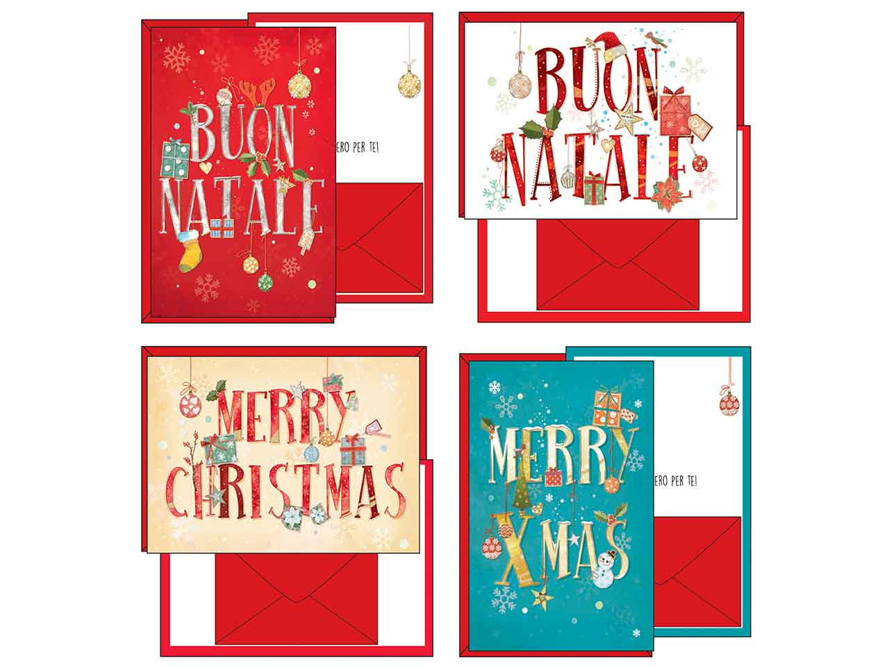 biglietto porta soldi con bustina natale