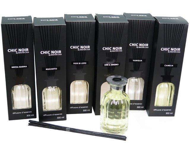 Diffusore con bacchette  chic noir 300ml 71596