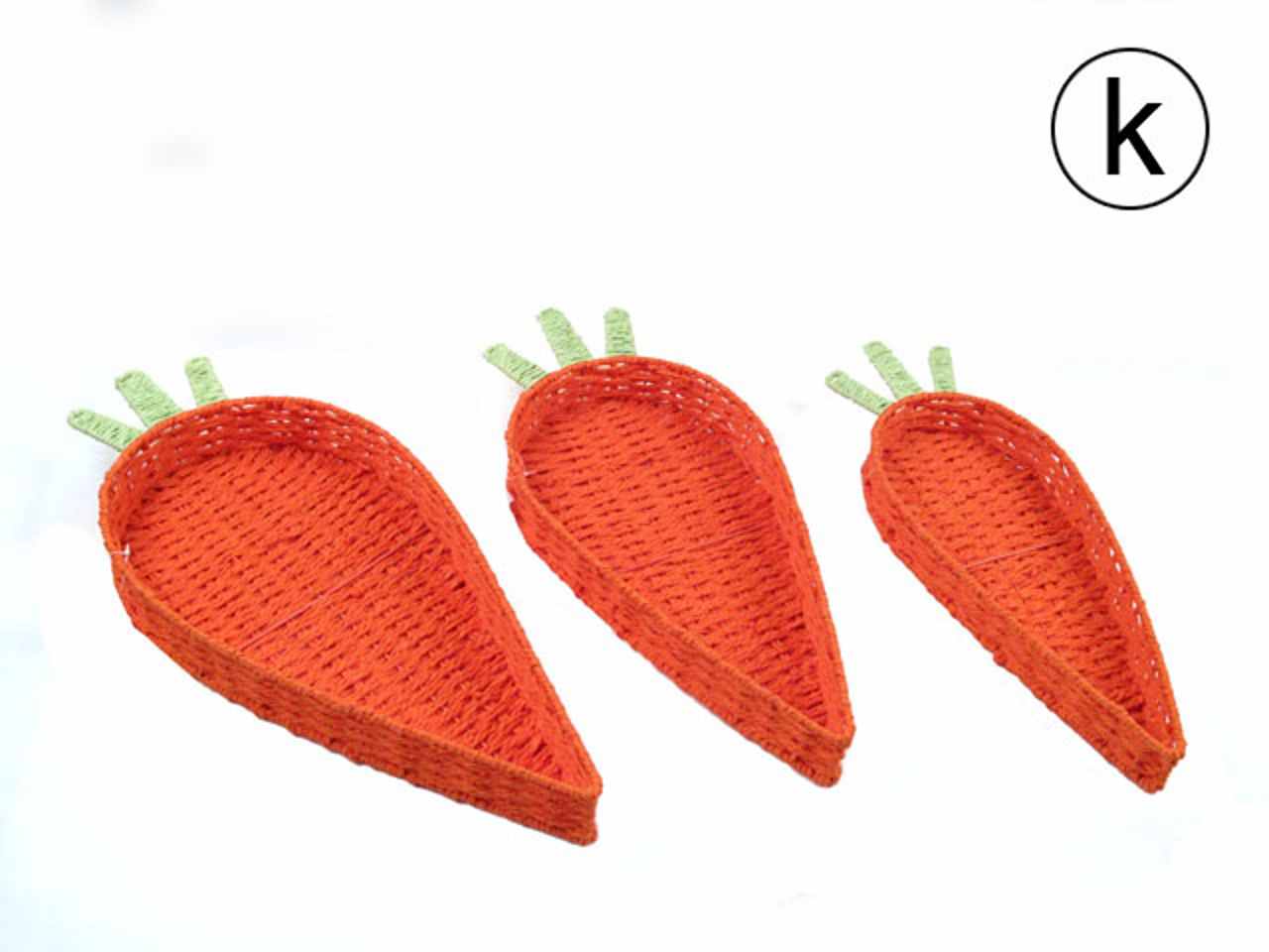 Cesta carta carota 3 pezzi 72427