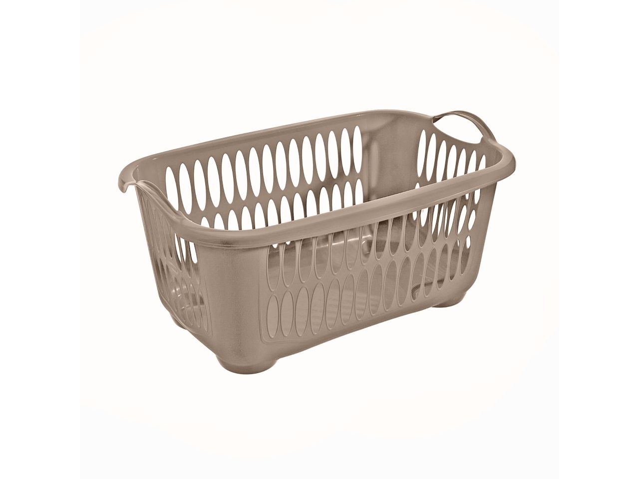 Laundry basket rettangolare cover line colore talpa