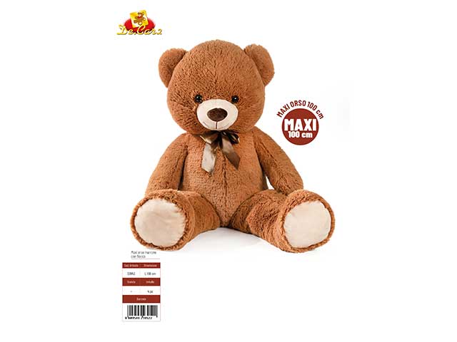 peluche orso mar.c/fiocco 100cm 23952