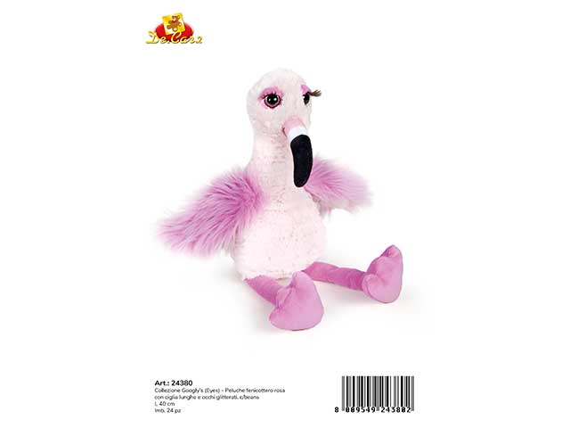 ciglia lunghe fenicottero 40cm 24380