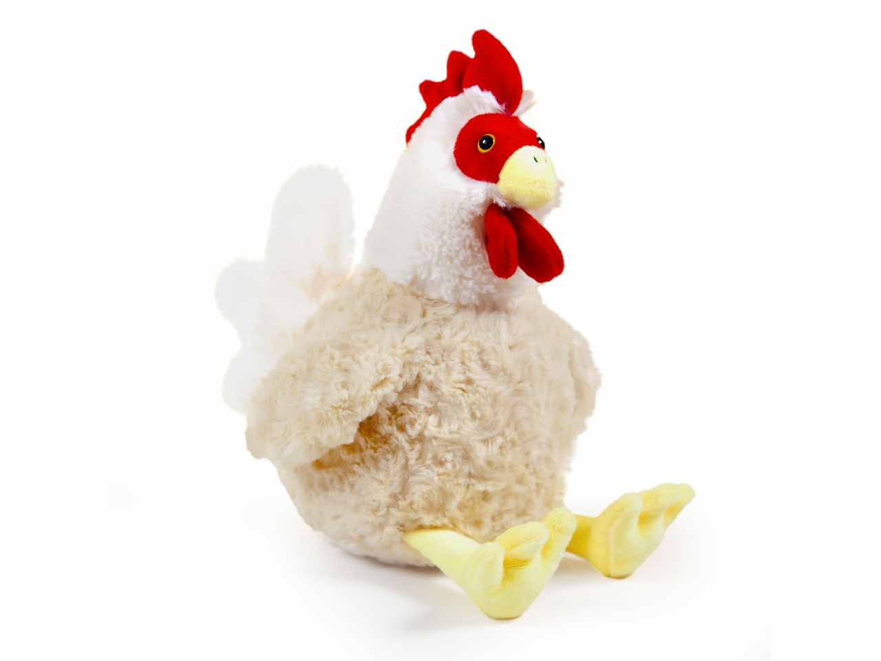 peluche gallina 2 colori assortiti h25cm