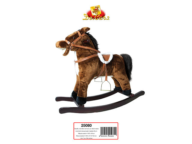 Cavallo a dondolo marrone 25080