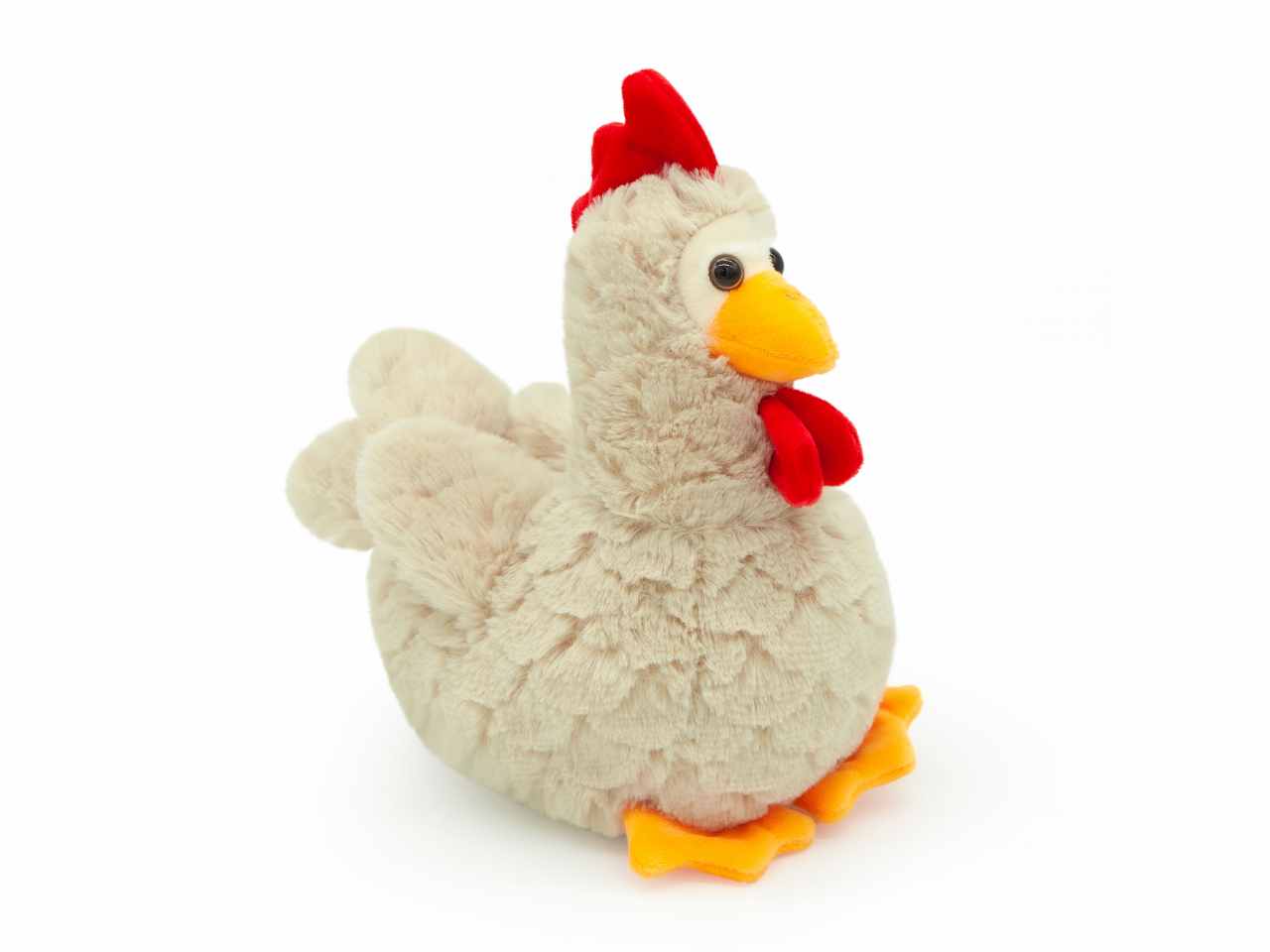 peluche gallina h.27cm 2 colori assortiti