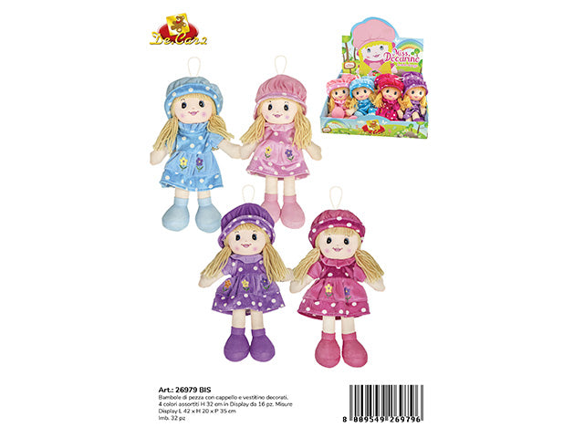 bambola di pezza 32cm 26979bis