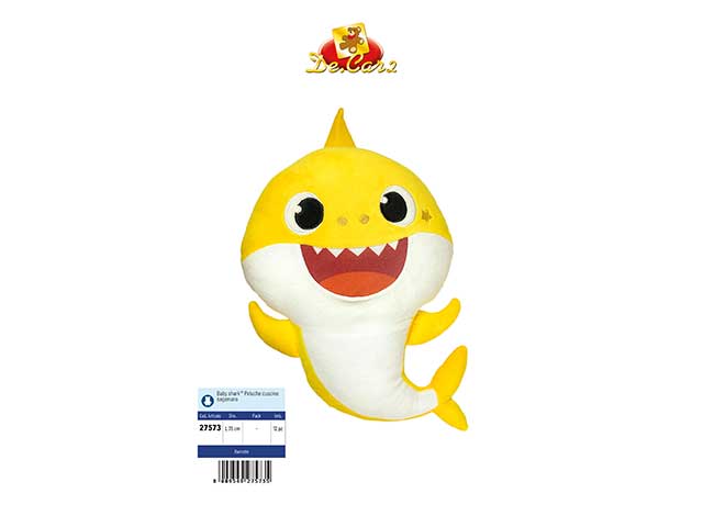 Baby shark cuscino sagomato 35cm 27573