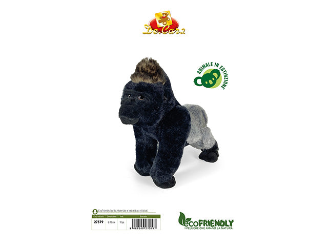 l.eco friendly peluche gorilla 30cm 27579