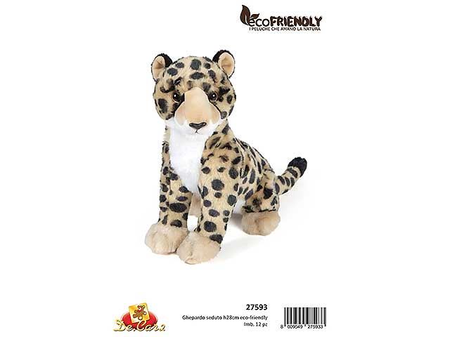 l.eco friendly peluche ghepardo 28cm 27593