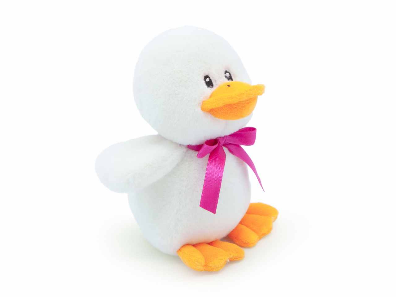 Peluche paperotto con fiocchetto h.16cm 2 colori assortiti in display da 20 pezzi