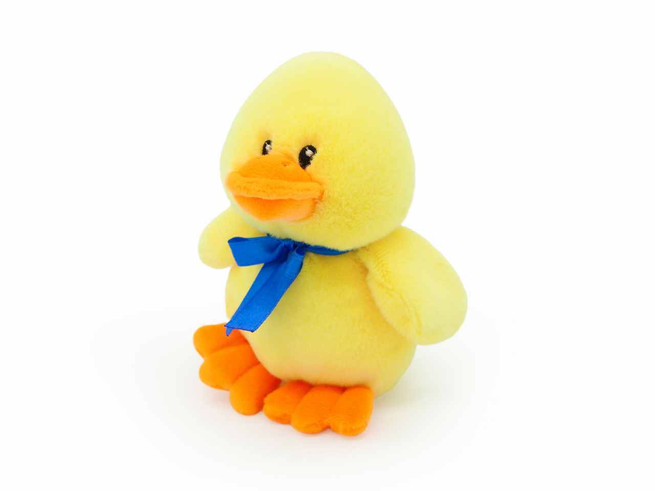 Peluche paperotto con fiocchetto h.16cm 2 colori assortiti in display da 20 pezzi