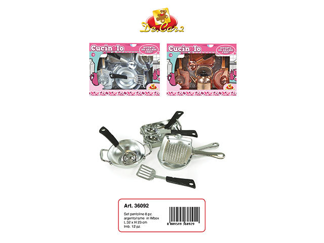 Pentoline argento/rame 8pz  36092