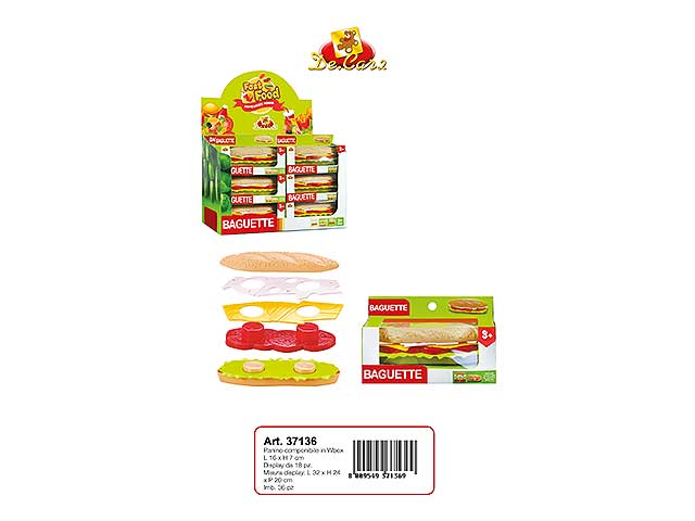Panino 18pz 16xh7cm 27xh12 37136